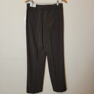 NWT REQ Sleek & Slender Slimming Dress Pants Modern Fit Straight Leg Brown